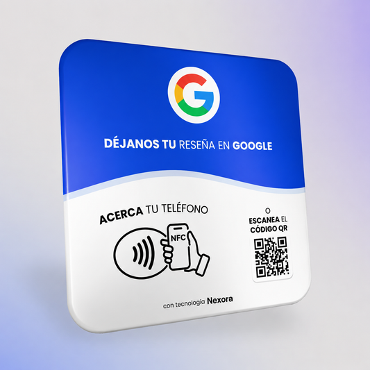 Placa de Reseñas Google