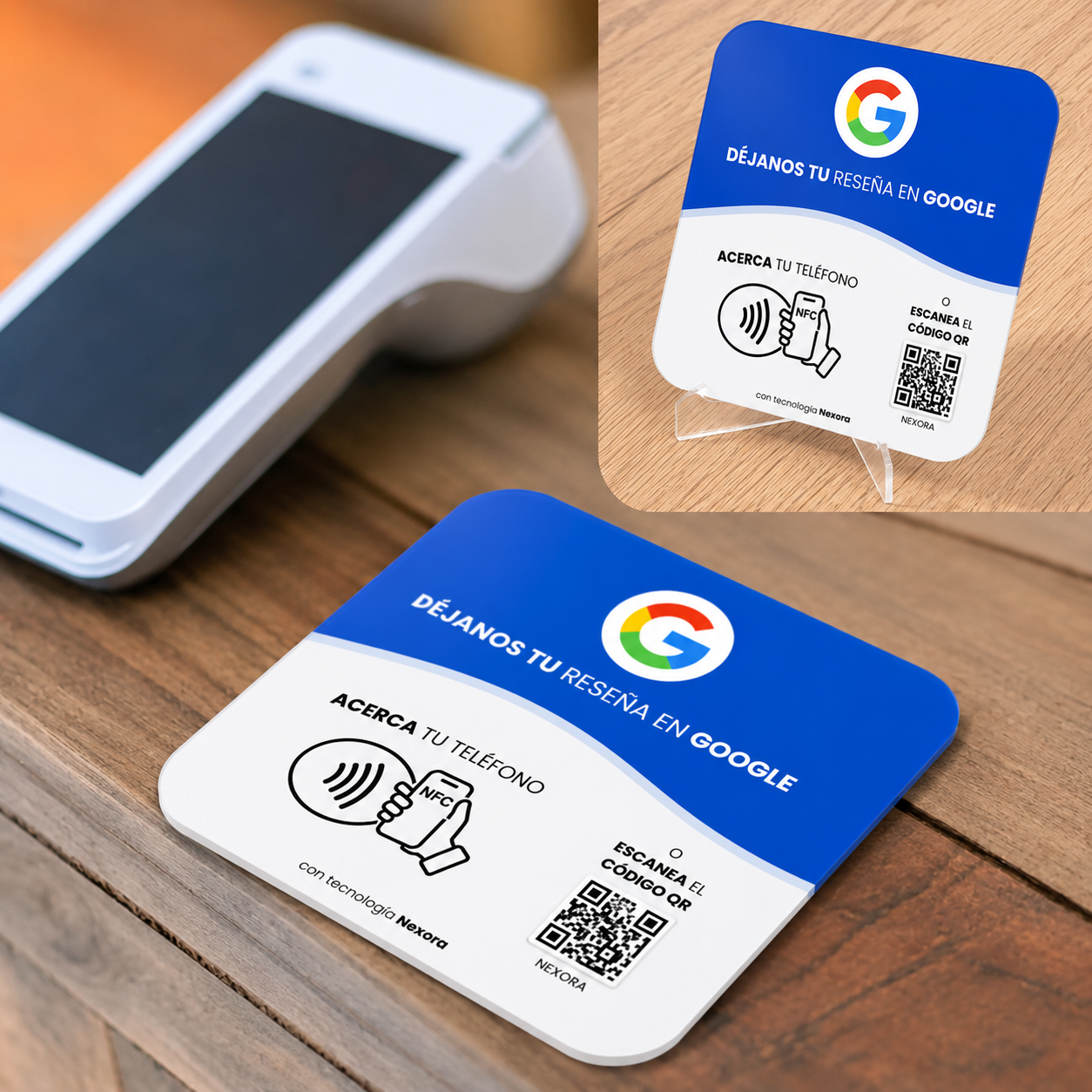 Placa de Reseñas Google